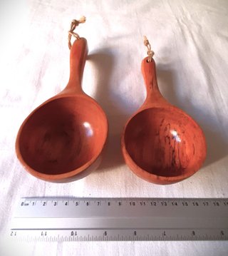 2 Cucharones Madera Artesanales