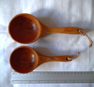 2 Cucharones Madera Artesanales