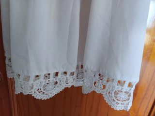 Vestido blanco boho hombros descubiertos con encaj