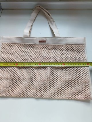 Bolso crudo y rosa nuevo
