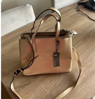 Bolso Parfois Beige y Dorado