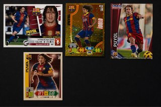 Lote 4 Cromos Carles Puyol