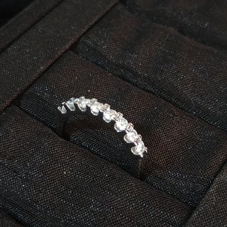 Anillo Cuproníquel Moissanita