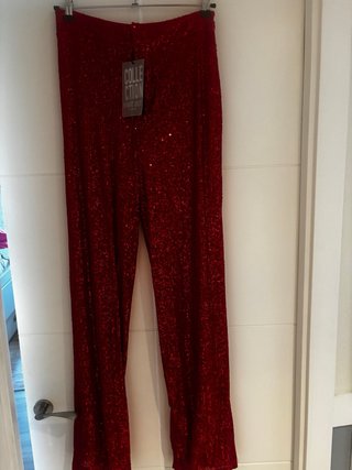 Conjunto Lentejuelas Rojo Chaqueta y Pantalón