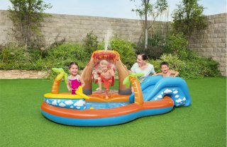 Piscina hinchable infantil con tobogán