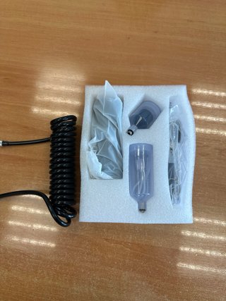 Mini pistola aerógrafo con manguera y accesorios