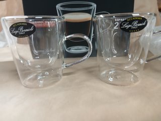 2 Tazas Espresso Luigi Bormioli Doble Pared