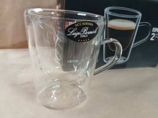 2 Tazas Espresso Luigi Bormioli Doble Pared