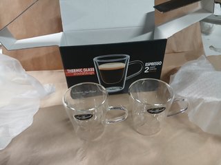 2 Tazas Espresso Luigi Bormioli Doble Pared