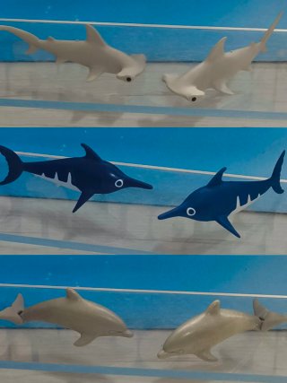 Figuras Playmobil: Tiburones y Delfines