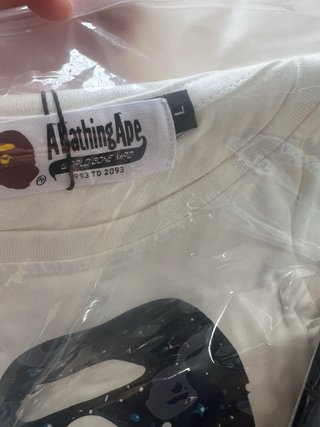 Camiseta BAPE Ape Blanca, Negra Tallas L, M