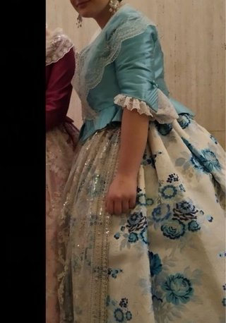 Traje de Fallera azul