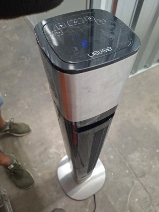 Ventilador Aenan Torre Negro/Plata