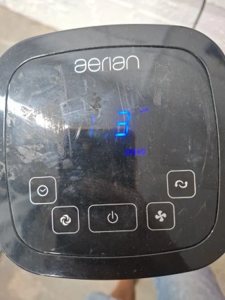 Ventilador Aenan Torre Negro/Plata