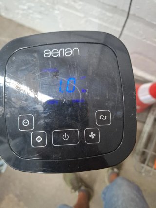 Ventilador Aenan Torre Negro/Plata