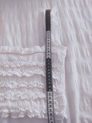 Top Zara Blanco Volantes