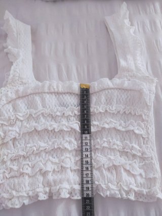 Top Zara Blanco Volantes