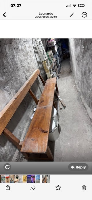 Banco de madera rústico