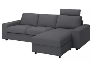 Sofá cama 3 plazas con chaiselongue
