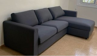 Sofá cama 3 plazas con chaiselongue