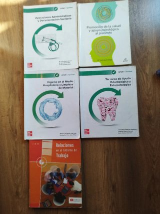 Libros de texto de grado medio de enfermería