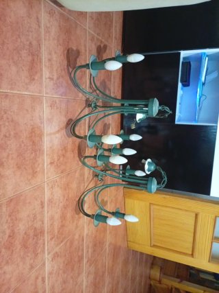 Lámpara de techo verde
