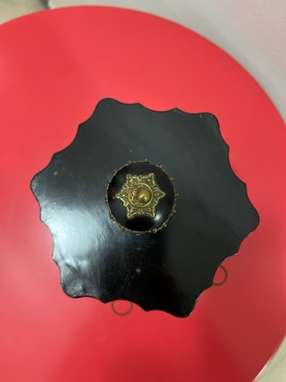 Porta sigari vintage in legno e ottone