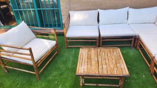 Conjunto Muebles de Jardín Bambú