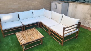 Conjunto Muebles de Jardín Bambú