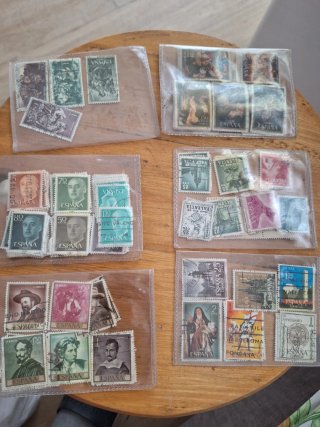 Collezione di francobolli antichi spagnoli