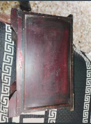 Joyero madera detalles dorados