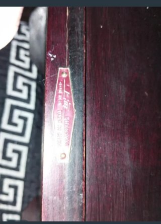 Joyero madera detalles dorados