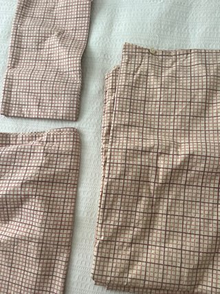 Funda nórdica de algodón a cuadros