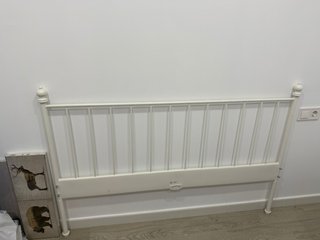 Cabecero Cama Metal Blanco 135cm