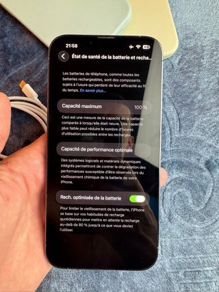 iPhone 13 Pro Max Blu/Argento + 2 Cover