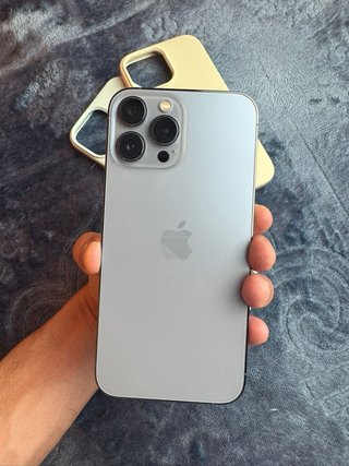 iPhone 13 Pro Max Blu/Argento + 2 Cover