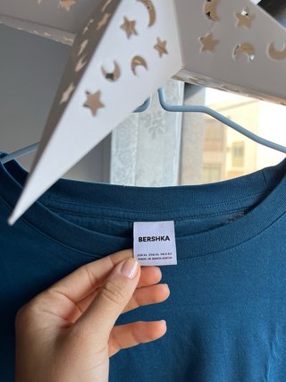 Camiseta Bershka Azul Talla XL
