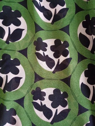 Vestido largo estampado verde