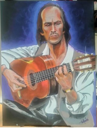 Cuadro Paco de Lucía 60x80cm