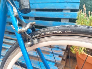 Bicicleta Clásica Acero Azul Ciudad