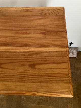 Consola/mesa de madera con dos cajones