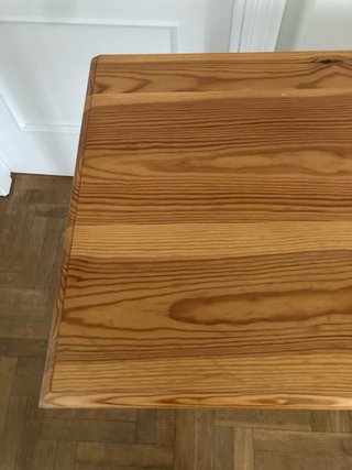 Consola/mesa de madera con dos cajones