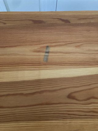 Consola/mesa de madera con dos cajones