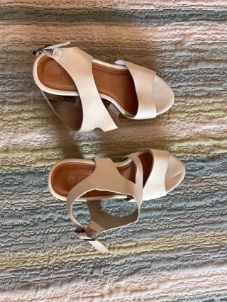 Sandalias In.Side Talla 39 Marrón/Blanco
