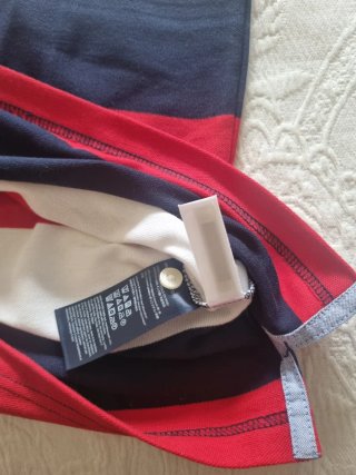 Polo Tommy Hilfiger XL Rayas Rojo/Blanco/Azul