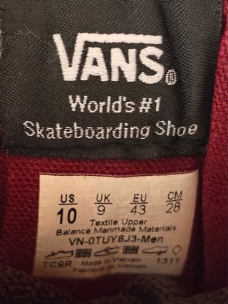 Zapatillas Vans Talla 43