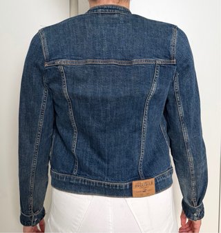 Chaqueta vaquera Hollister azul oscura