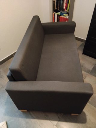 Divano letto IKEA grigio/nero in tessuto