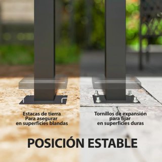 Carpa Cenador Jardín Beige Doble Techo
