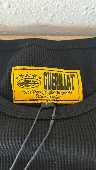 Camiseta de Tirantes Corteiz Negro para niños